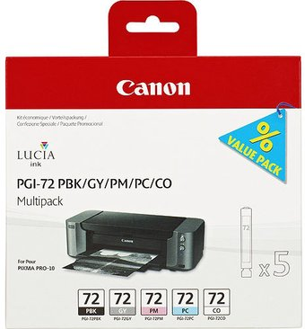 Картридж Canon PGI-72 PBK/GY/PM/PC/CO Multi Pack [6403B007] - 1/1