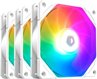 Комплект вентиляторов для корпуса ID-Cooling TF-12025-PRO-ARGB Trio White - 1/1