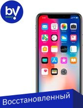 Смартфон Apple iPhone X 64GB Восстановленный by Breezy, грейд B (серебристый) - 1/1