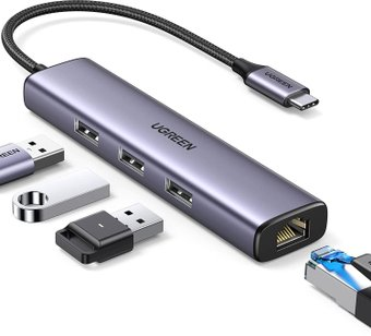 USB-хаб  Ugreen CM475 USB C to Ethernet 60600 - 1/1