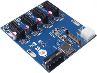 Планка USBTOP PCI-E - 4x PCI-E - 1/1