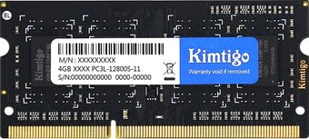 Оперативная память Kimtigo 4ГБ DDR3 SODIMM 1600 МГц KT4GS3ED8 - 1/1