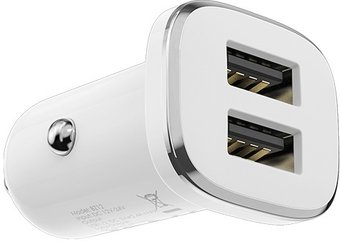 Автомобильное зарядное Borofone BZ12 (белый) - 1/1