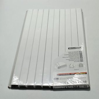 Металлический канал для переплета OPUS Art 304x13 мм OCHART1330410 (10 шт, белый) - 1/1