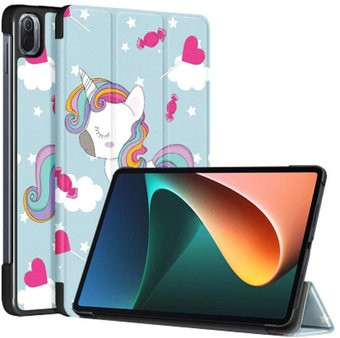 Чехол для планшета JFK Smart Case для Xiaomi Mi Pad 5/Mi Pad 5 Pro (сказочный единорог) - 1/1