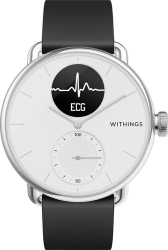 Гибридные умные часы Withings Scanwatch 38мм (белый) - 1/1