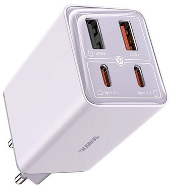 Сетевое зарядное Baseus GaN6 Pro Fast Charger 2C+2U 65W P10162701533-00 (фиолетовый) - 1/1