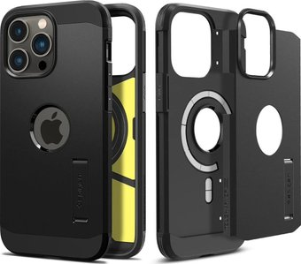 Чехол для телефона Spigen Tough Armor (MagFit) для iPhone 14 Pro ACS04985 (черный) - 1/1