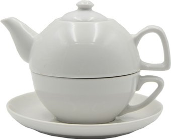 Чашка с блюдцем Добрушский фарфоровый завод Белье 9С1301Ф34 (3 пр) - 1/1