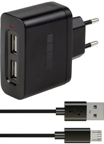 Сетевое зарядное InterStep IS-TC-MICROUSBK-01OB201 - 1/1