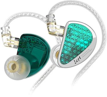 Наушники KZ Acoustics AS16 Pro (без микрофона, циан) - 1/1