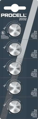 Батарейка DURACELL Procell Lithium CR2032 5 шт. - 1/1