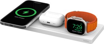 Беспроводное зарядное Belkin BoostCharge Pro 3-in-1 Wireless Charging Pad (белый) - 1/1