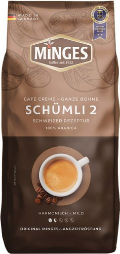 Кофе Minges Cafe Creme Schumli 2 зерновой 1 кг - 1/1
