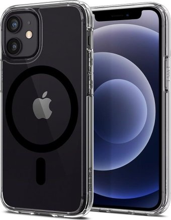 Чехол для телефона Spigen Ultra Hybrid Mag (MagFit) для iPhone 12/12 Pro ACS02626 (черный) - 1/1