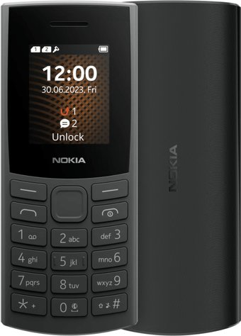 Кнопочный телефон Nokia 106 (2023) Dual SIM TA-1564 (угольный) - 1/1