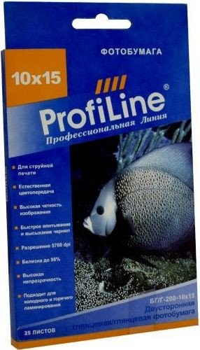 Фотобумага ProfiLine PL-TSGP-200-10X15-25 - 1/1
