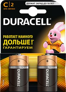 Батарейка DURACELL C 2 шт. - 1/1
