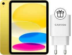 Планшет Apple iPad 10.9" 2022 64GB (желтый) + Canyon CNE-CHA20W02 - 1/1