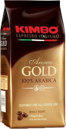 Кофе Kimbo GOLD 100% ARABICA в зернах 250 г - 1/1