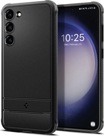 Чехол для телефона Spigen Rugged Armor для Galaxy S23 Plus ACS05665 (черный) - 1/1