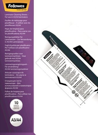 Чистящий лист для валов ламинатора Fellowes 10 л FS-53206 - 1/1