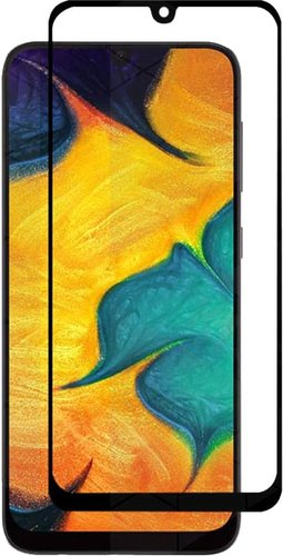 Защитное стекло KST Full glue для Samsung Galaxy A20S/A207 (черное) - 1/1