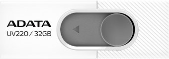 USB Flash ADATA UV220 32GB (белый/серый) - 1/1