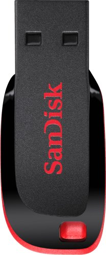 USB Flash SanDisk Cruzer Blade Black 128GB (SDCZ50-128G-B35) - 1/1