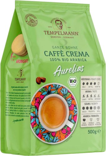 Кофе Tempelmann Aurelias Caffe Crema зерновой 500 г - 1/1
