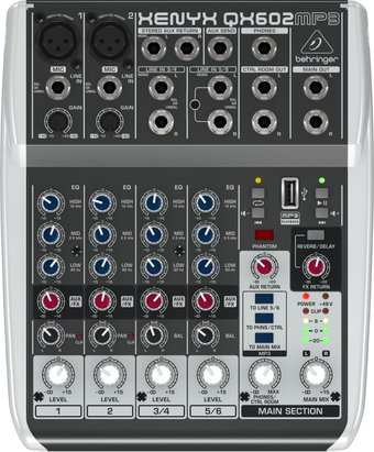 Микшерный пульт Behringer Xenyx QX602MP3 - 1/1
