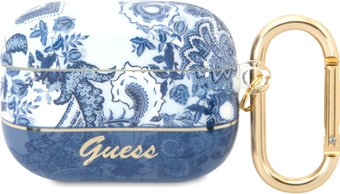 Чехол CG Mobile Guess Toile de Jouy для AirPods Pro GUAPHGPLHB (синий) - 1/1