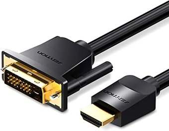 Кабель Vention ABFBH HDMI - DVI (2 м, черный) - 1/1