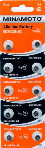 Батарейка Minamoto LR521/379/AG0 10BP - 1/1