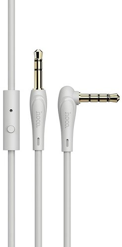 Кабель Hoco UPA15 3.5мм - 3.5мм с микрофоном (1 м, белый) - 1/1