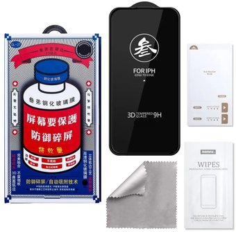 Защитное стекло Remax для Apple iPhone 13 Pro Max/14 Plus (черный) - 1/1