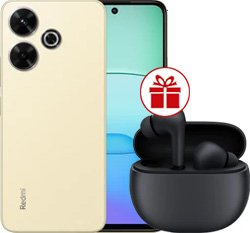Смартфон Xiaomi Redmi 13 8GB/256GB с NFC международная версия (солнечный желтый) и наушники Xiaomi Redmi Buds 4 Active (черный) по акции - 1/1