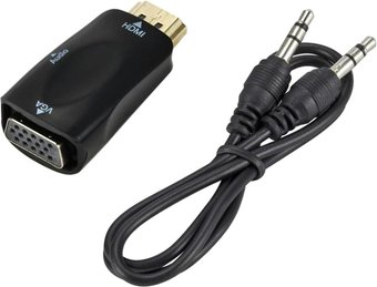 Адаптер USBTOP HDMI - VGA - jack 3.5 мм Mini (черный) - 1/1