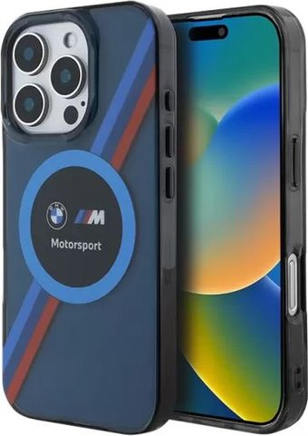 Чехол для телефона BMW Motorsport PC/TPU Circle and Tricolor (MagSafe) для iPhone 16 Pro Max BMHMP16X23HTPUV - 1/1