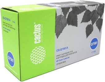 Картридж CACTUS CS-Q7581A (аналог HP Q7581A) - 1/1