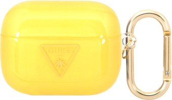 Чехол CG Mobile Guess Translucent Palm Tree для AirPods Pro GUAPLFCTPY (желтый) - 1/1