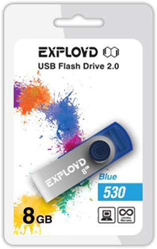 USB Flash Exployd 530 8GB (синий) - 1/1