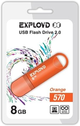 USB Flash Exployd 570 8GB (оранжевый) - 1/1
