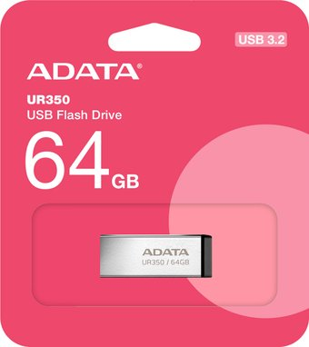 USB Flash ADATA UR350 64GB UR350-64G-RSR/BK - 1/1