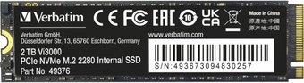 SSD Verbatim Vi3000 2TB 49376 - 1/1