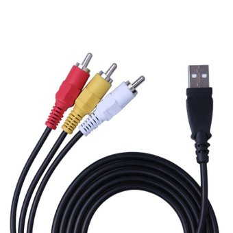 Кабель USBTOP USB2.0 – 3 RCA 1.5 м - 1/1