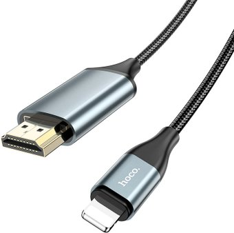 Кабель Hoco UA15 Lightning - HDMI (2 м, черный) - 1/1