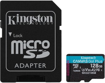 Карта памяти Kingston Canvas Go! Plus microSDXC 128GB (с адаптером) - 1/1