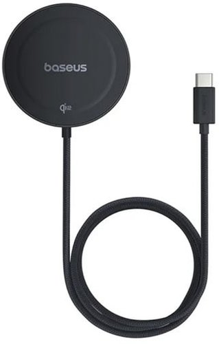 Беспроводное зарядное Baseus Simple Mini4 Magnetic Wireless Charging Stand Qi2 15W P10273300121-00 (черный) - 1/1