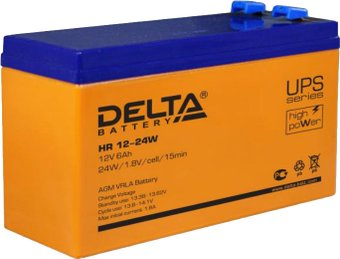 Аккумулятор для ИБП Delta HR 12-24W (12В/6 А·ч) - 1/1